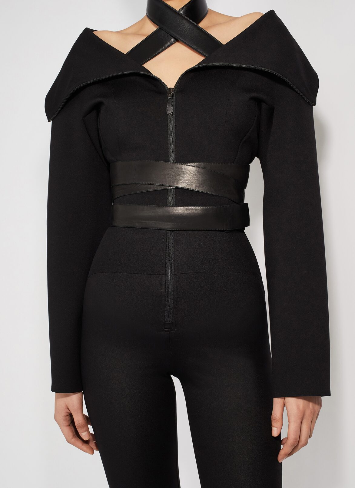 ONE PIECE BELT IN CALFSKIN ALAÏA BLACK ONE PIECE BELT IN CALFSKIN